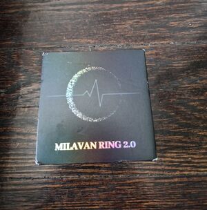 Milavan Ring 2.0 Smart Ring Fitness Tracker Size 8 Gold
